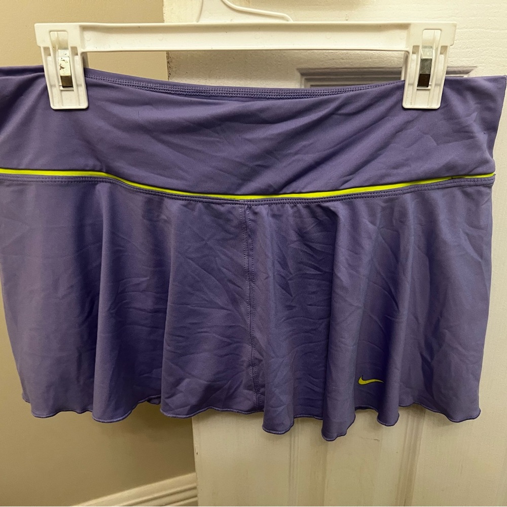 Nike Lavender Skirt with Neon Green Trim
